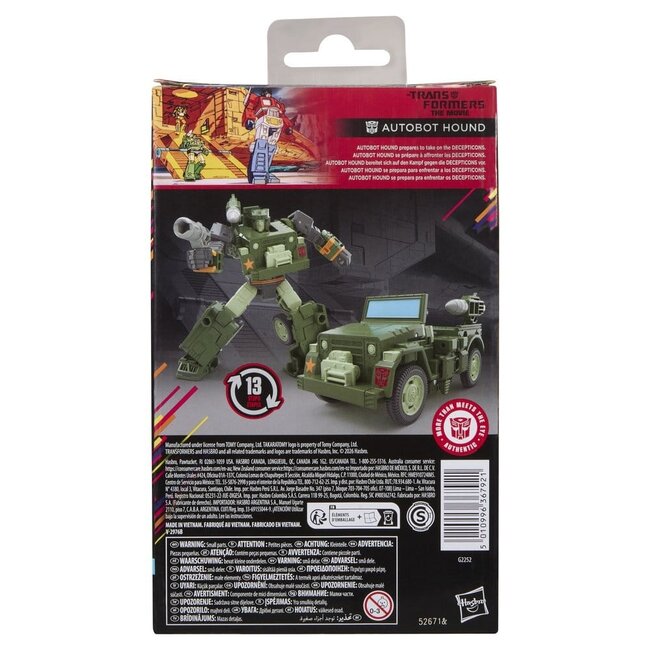The Transformers: The Movie Studio Series Deluxe Class Action Figure MTMTE Collection: Autobot Hound 14 cm