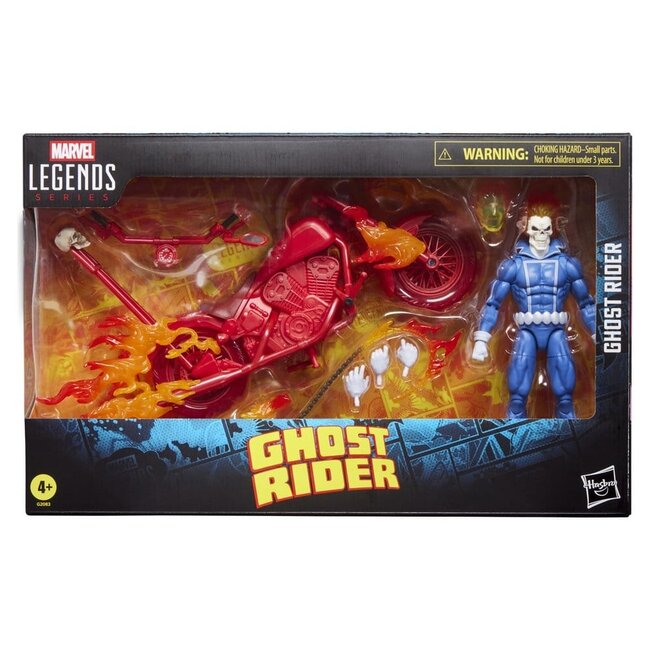 Ghost Rider Marvel Legends Actionfigur Johnny Blaze mit Motorrad, 15 cm