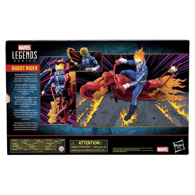Ghost Rider Marvel Legends Actionfigur Johnny Blaze mit Motorrad, 15 cm
