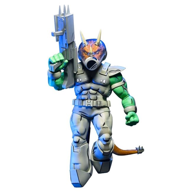 NECA  Teenage Mutant Ninja Turtles (Mirage Comics) Action Figure Shock Commando Triceraton 18 cm