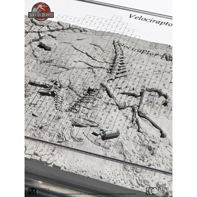 Ausgrabungsplan Jurassic Park III Velociraptor 27 cm