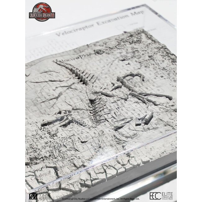 Jurassic Park III Excavation Map Velociraptor 27 cm