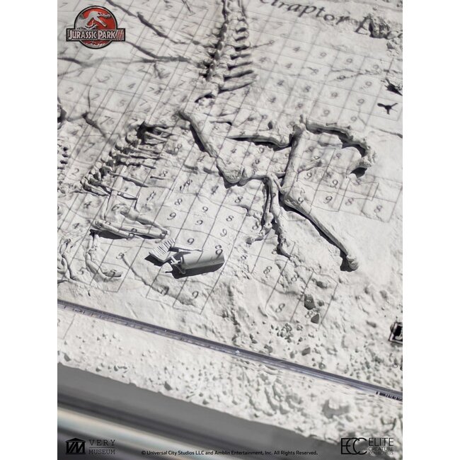 Jurassic Park III Excavation Map Velociraptor 27 cm