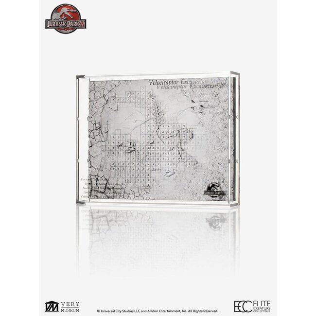 Jurassic Park III Excavation Map Velociraptor 27 cm