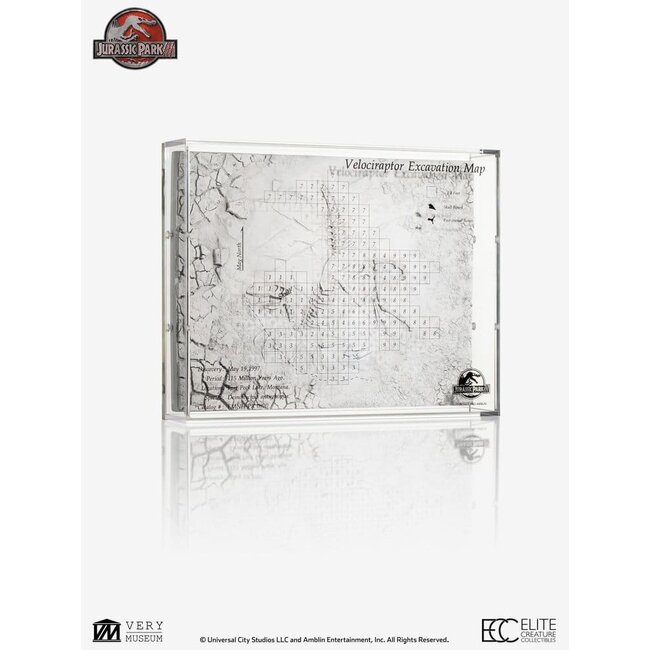 Jurassic Park III Excavation Map Velociraptor 27 cm
