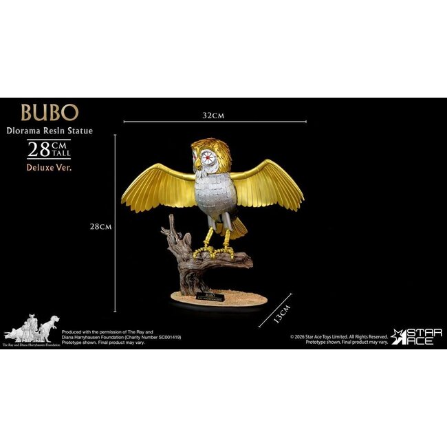 Ray Harryhausens Diorama-Harzstatue Bubo Deluxe Ver. 28 cm