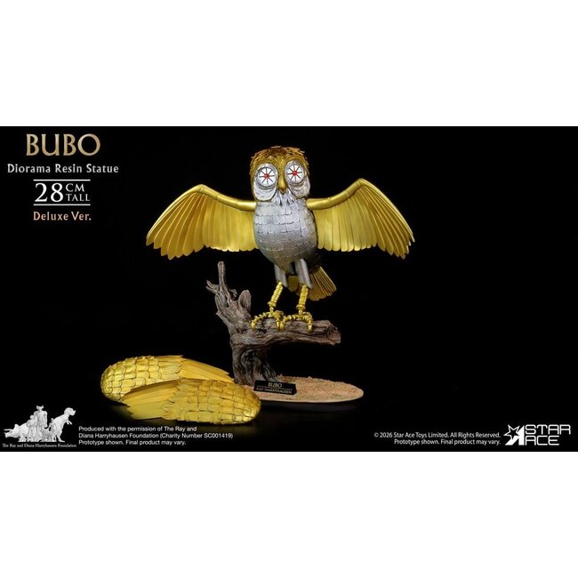 Ray Harryhausens Diorama-Harzstatue Bubo Deluxe Ver. 28 cm