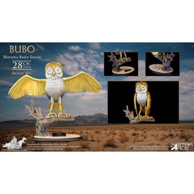 Ray Harryhausens Diorama Resin Statue Bubo Deluxe Ver. 28 cm