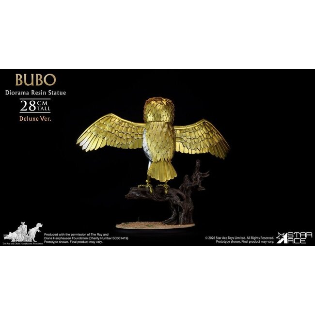 Ray Harryhausens Diorama-Harzstatue Bubo Deluxe Ver. 28 cm