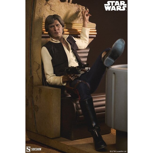 Star Wars Episode IV Mixed Media Premium Format Figur Han Solo: Sorry About the Mess 32 cm