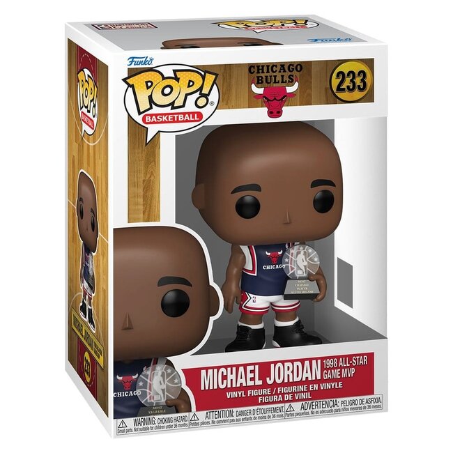 NBA Legends POP! Sport-Vinylfigur Bulls – Michael Jordan (MVP des All-Star-Games 1998) 9 cm