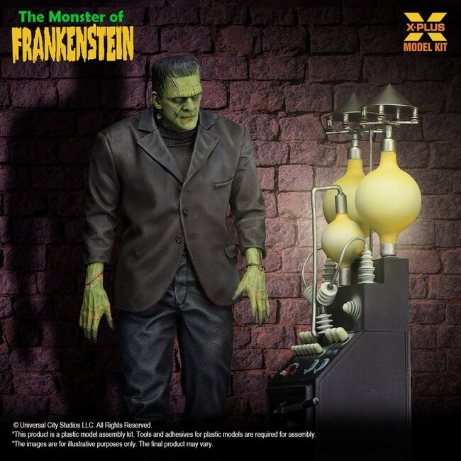 Frankenstein Plastikmodellbausatz 1/8 Das Monster von Frankenstein 27 cm