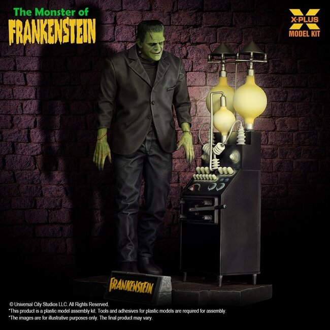 Frankenstein Plastikmodellbausatz 1/8 Das Monster von Frankenstein 27 cm