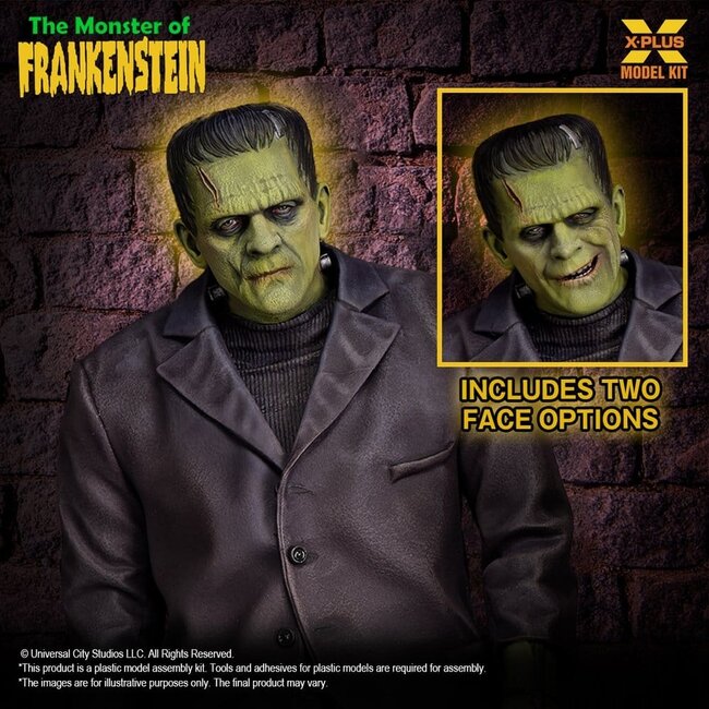 Frankenstein Plastikmodellbausatz 1/8 Das Monster von Frankenstein 27 cm