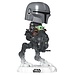 Funko Star Wars: The Mandalorian und Grogu POP! Rides Deluxe Vinyl-Wackelkopffigur Der Mandalorianer mit Grogu im Imperial Remnant AT-RT 9 cm