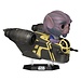 Funko Star Wars: The Mandalorian and Grogu POP! Rides Deluxe Vinyl Bobblehead Figure Zeb Orrelios in the Razor Crest 9 cm