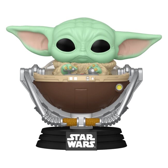Star Wars: The Mandalorian und Grogu POP! Vinyl-Wackelkopffigur Grogu im Kinderwagen 9 cm