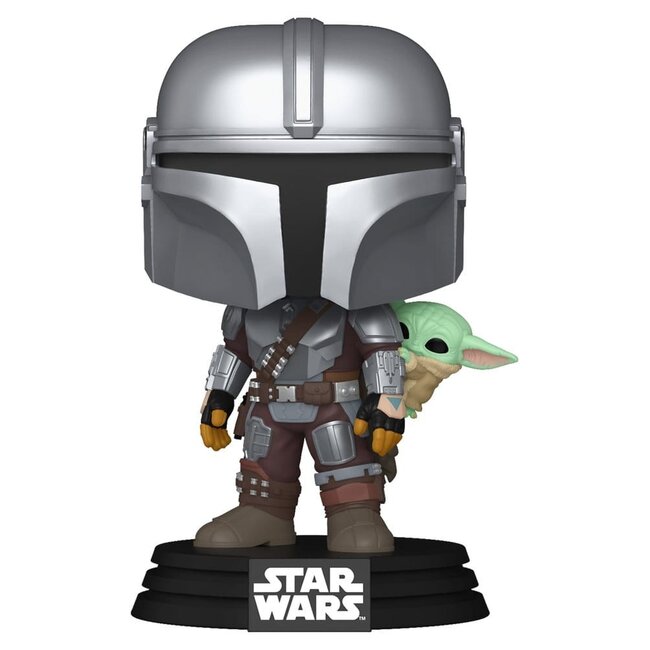 Funko Star Wars: The Mandalorian and Grogu POP! Vinyl Bobblehead Figure The Mandalorian with Grogu 9 cm