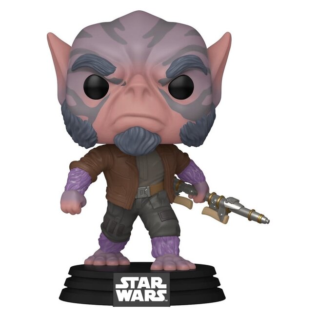 Funko Star Wars: The Mandalorian und Grogu POP! Vinyl-Wackelkopffigur Zeb Orrelios 9 cm