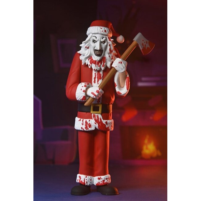 Terrifier 3 Toony Terrors Actionfigur im Weihnachtsmannkostüm, Art der Clown (blutige Version), 15 cm