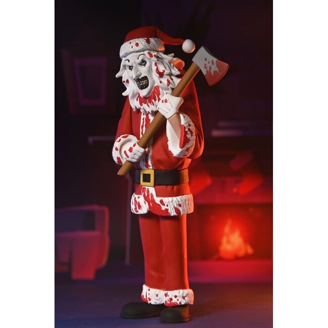 Terrifier 3 Toony Terrors Action Figure Santa Suit Art the Clown (Bloody Version) 15 cm