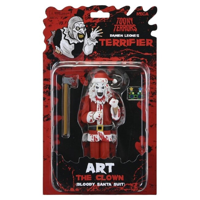 Terrifier 3 Toony Terrors Action Figure Santa Suit Art the Clown (Bloody Version) 15 cm