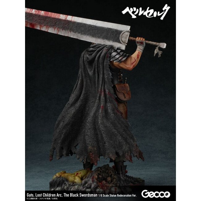 Berserk-Statue 1/6 Guts Lost Children Arc Der Schwarze Schwertkämpfer Neuauflage 38 cm