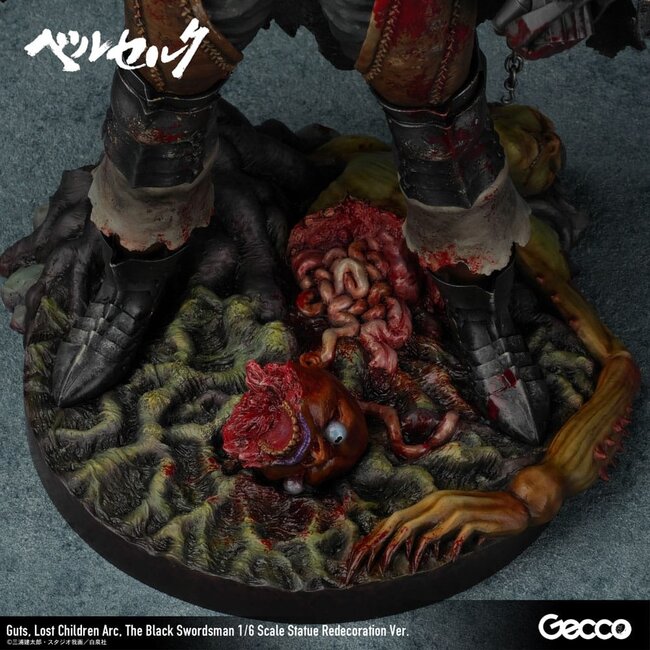 Berserk-Statue 1/6 Guts Lost Children Arc Der Schwarze Schwertkämpfer Neuauflage 38 cm