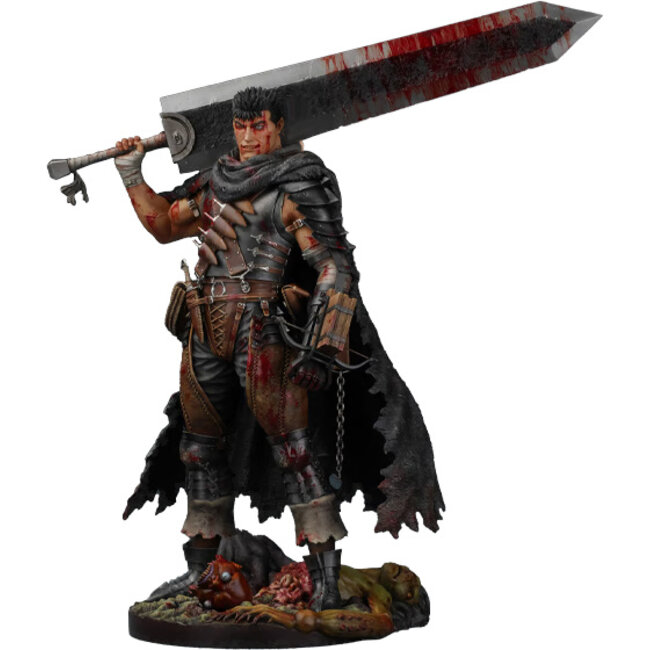 Gecco Berserk Statue 1/6 Guts Lost Children Arc The Black Swordsman Redecoration Ver. 38 cm