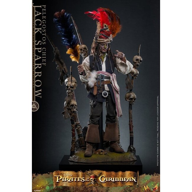 Pirates of the Caribbean: Dead Man's Chest Action DX Figure 1/6 Pelegostos Chief Jack Sparrow 30 cm