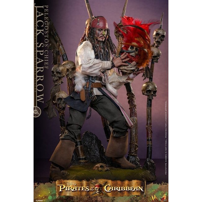 Pirates of the Caribbean: Dead Man's Chest Action DX Figure 1/6 Pelegostos Chief Jack Sparrow 30 cm