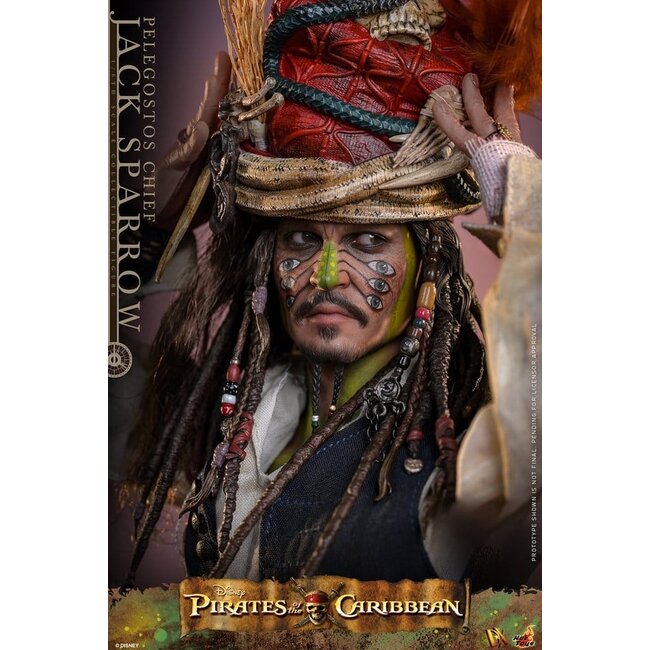 Pirates of the Caribbean: Dead Man's Chest Action DX Figure 1/6 Pelegostos Chief Jack Sparrow 30 cm