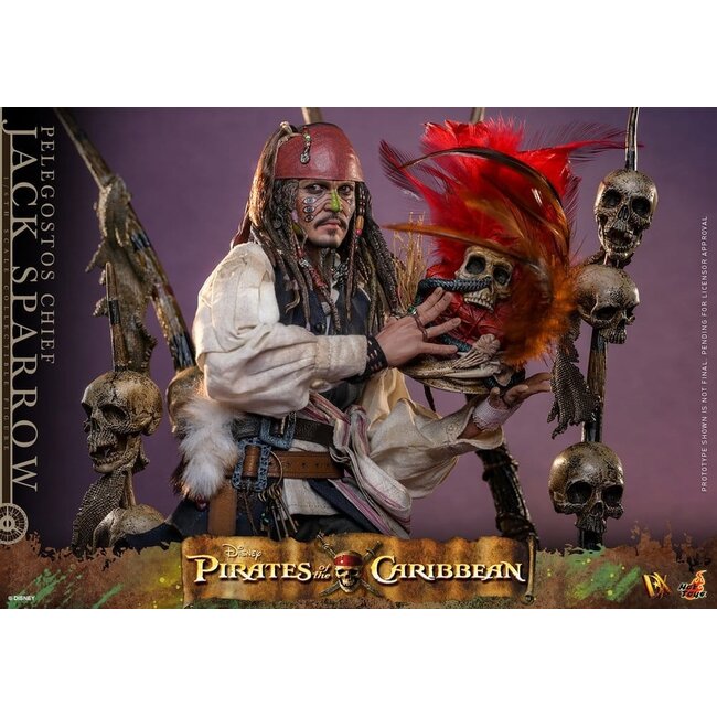 Pirates of the Caribbean: Dead Man's Chest Action DX Figure 1/6 Pelegostos Chief Jack Sparrow 30 cm
