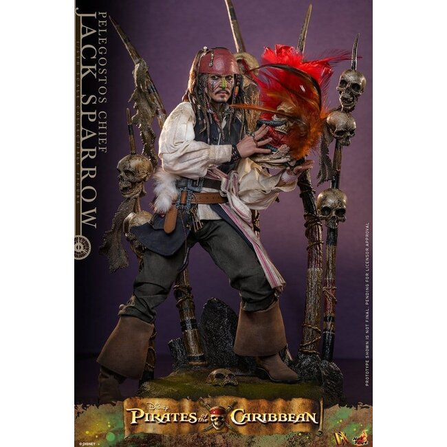 Pirates of the Caribbean: Dead Man's Chest Action DX Figure 1/6 Pelegostos Chief Jack Sparrow 30 cm