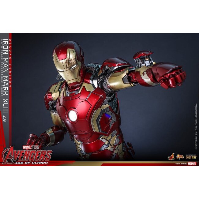 Avengers: Age of Ultron Movie Masterpiece Diecast Action Figure 1/6 Iron Man Mark XLIII (2.0) (Deluxe Version) 32 cm