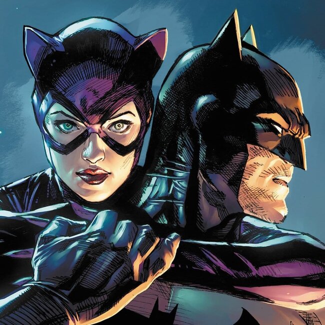 DC Comics Kunstdruck Batman & Catwoman 61 x 41 cm - ungerahmt