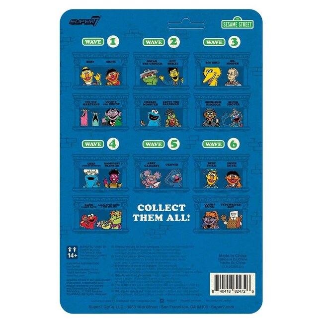 Sesamstraße ReAction Actionfigur Welle 06 Graf Zahl (im Schlafanzug) 10 cm