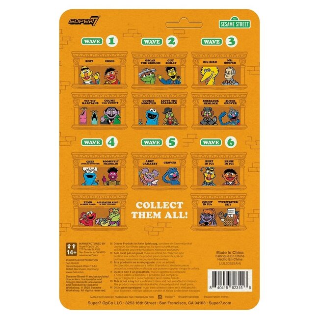 Sesamstraße ReAction Actionfigur Welle 06 Bert (PJ) 10 cm