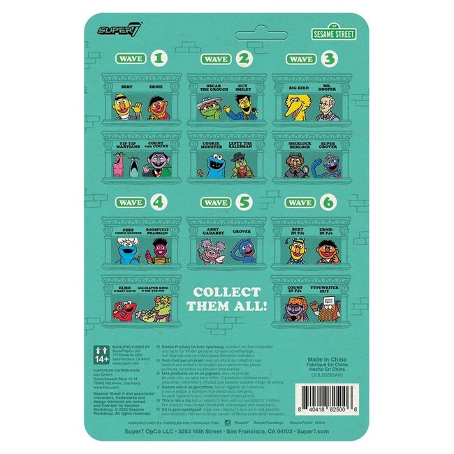 Sesamstraße ReAction Actionfigur Welle 06 Ernie (im Schlafanzug) 10 cm