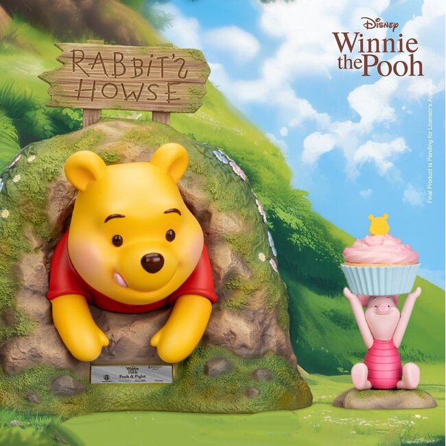 Disney Master Craft Statue Winnie Puuh & Ferkel 33 cm
