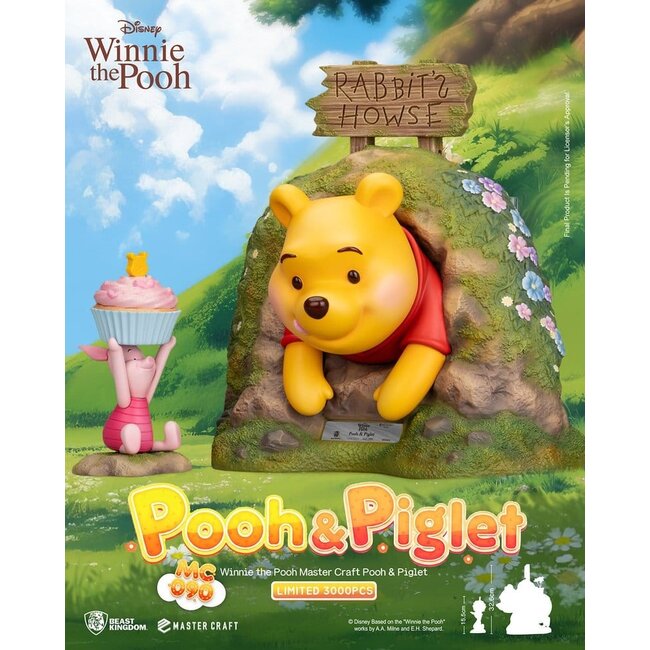 Disney Master Craft Statue Winnie Puuh & Ferkel 33 cm
