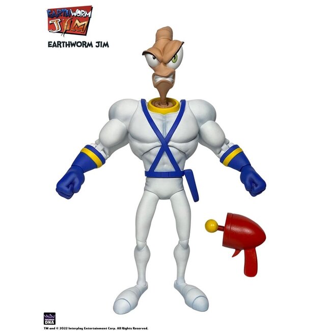 Earthworm Jim Zubehörpaket Welle 1: Wurmkörper & Jim-Köpfe
