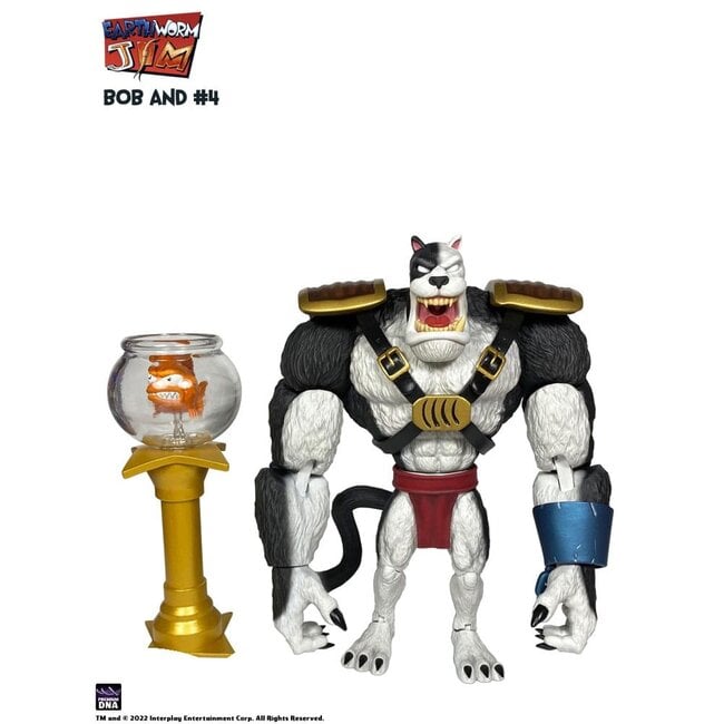 Earthworm Jim Actionfigur Welle 1: Bob der Killer Goldfisch & Nr. 4 15 cm