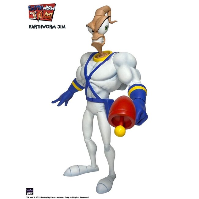 Earthworm Jim Action Figure Wave 1: Earthworm Jim & Snot 15 cm