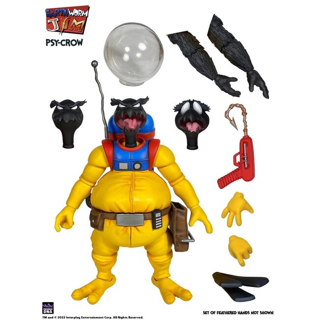 Premium DNA Toys Earthworm Jim Action Figure Wave 1: Psy-Crow 15 cm