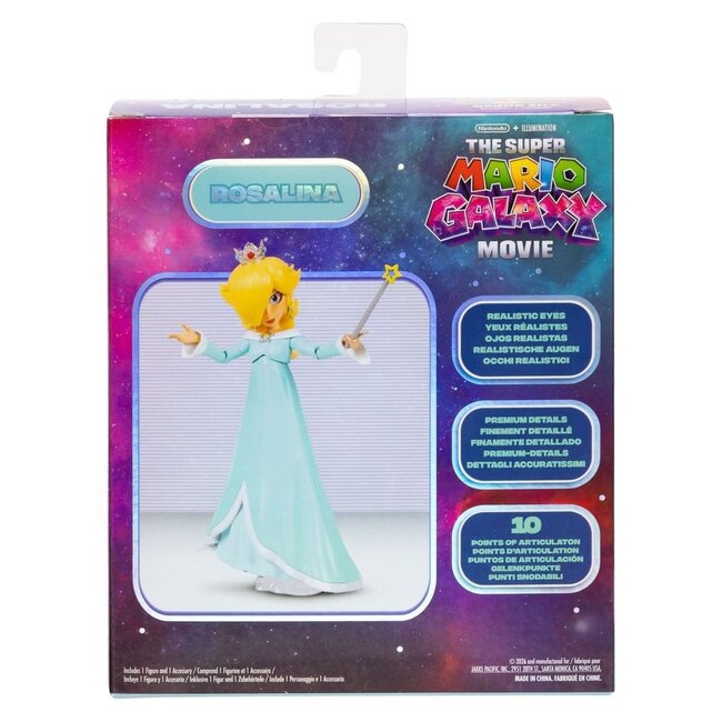 Die Super Mario Galaxy Film-Actionfigur Rosalina, 13 cm
