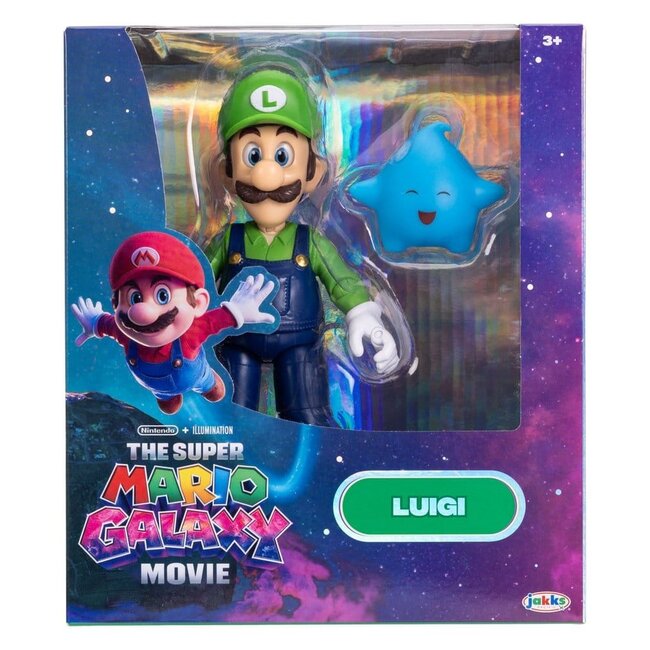 Die Super Mario Galaxy Film-Actionfigur Luigi 13 cm