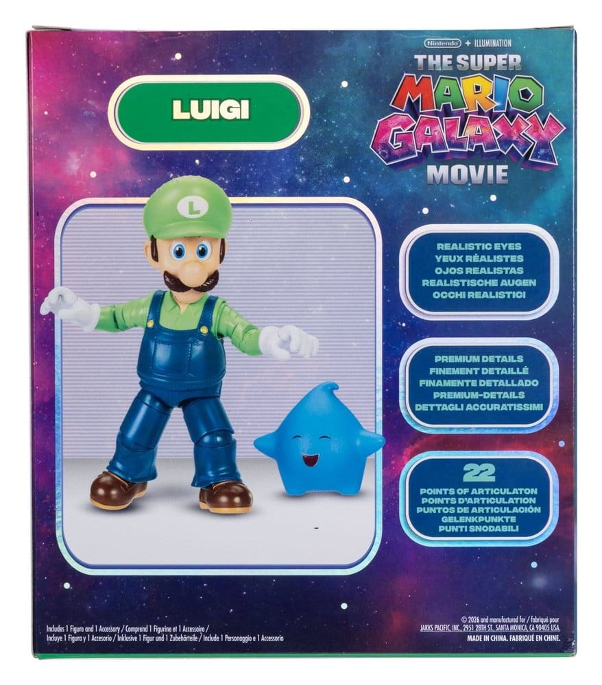 The Super Mario Galaxy Movie Action Figure Luigi 13 Cm The Movie Store