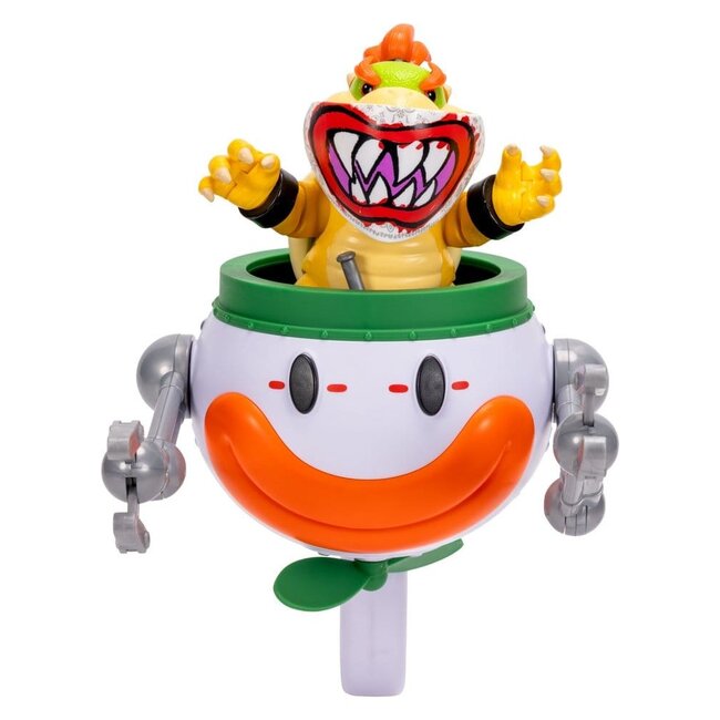 Super Mario Galaxy Film-Actionfigur Bowser Jr. mit Clown-Auto, 13 cm