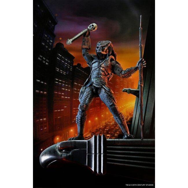Predator 2 Action Figure City Hunter Poster Series 18 cm
